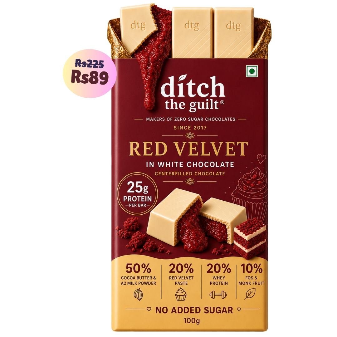 Red Velvet • 25g Proten • Sugar Free Center-Filled Chocolate Bar • 100g
