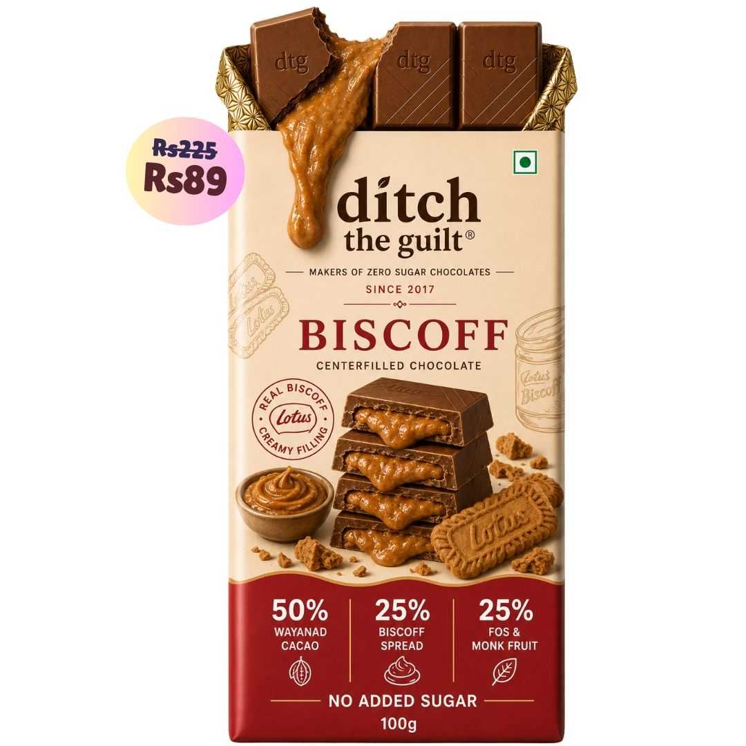 Biscoff • Sugar Free Center-Filled Chocolate Bar • 100g