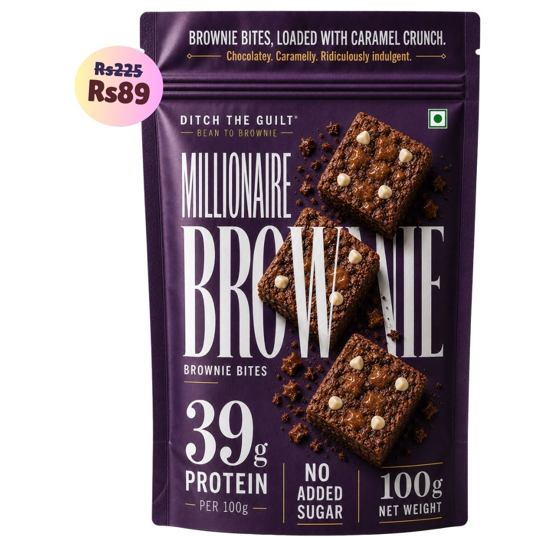 Millionaire • 39g Protein • Sugar Free High Protein Brownie • 100g