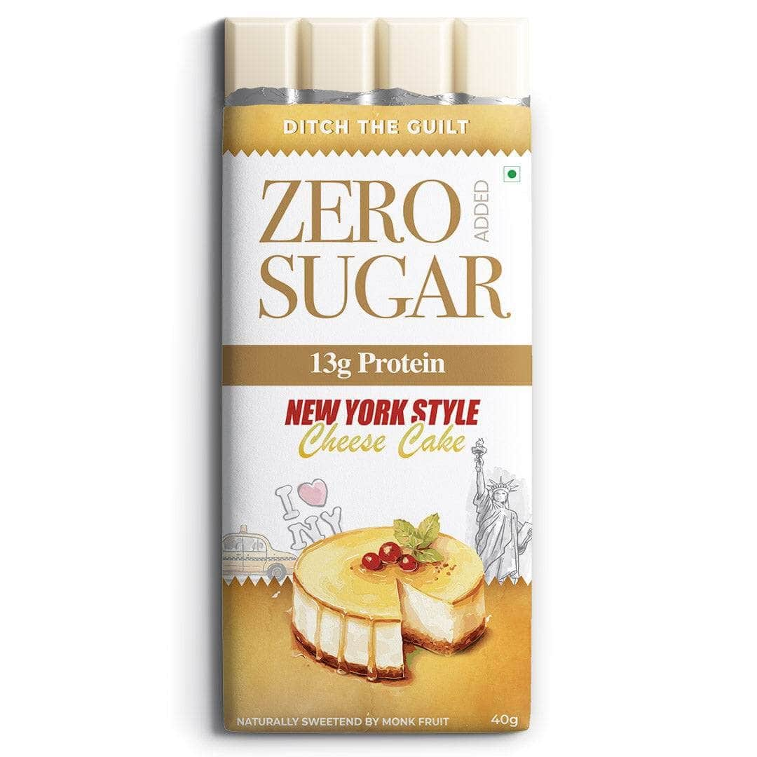 New York Style Cheese Cake- White Chocolate - High Protein - Sugar Free - 40g