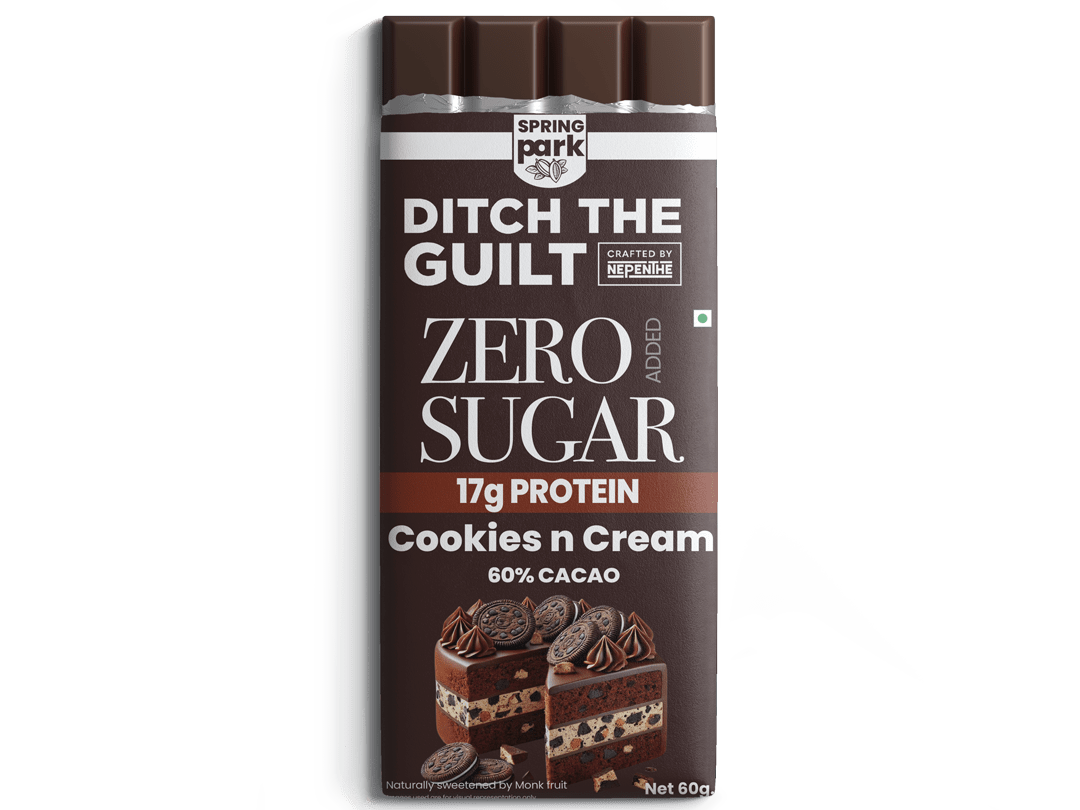 Cookies N Cream - Dark Protein Chocolate - High Protein - Sugar Free - 60g