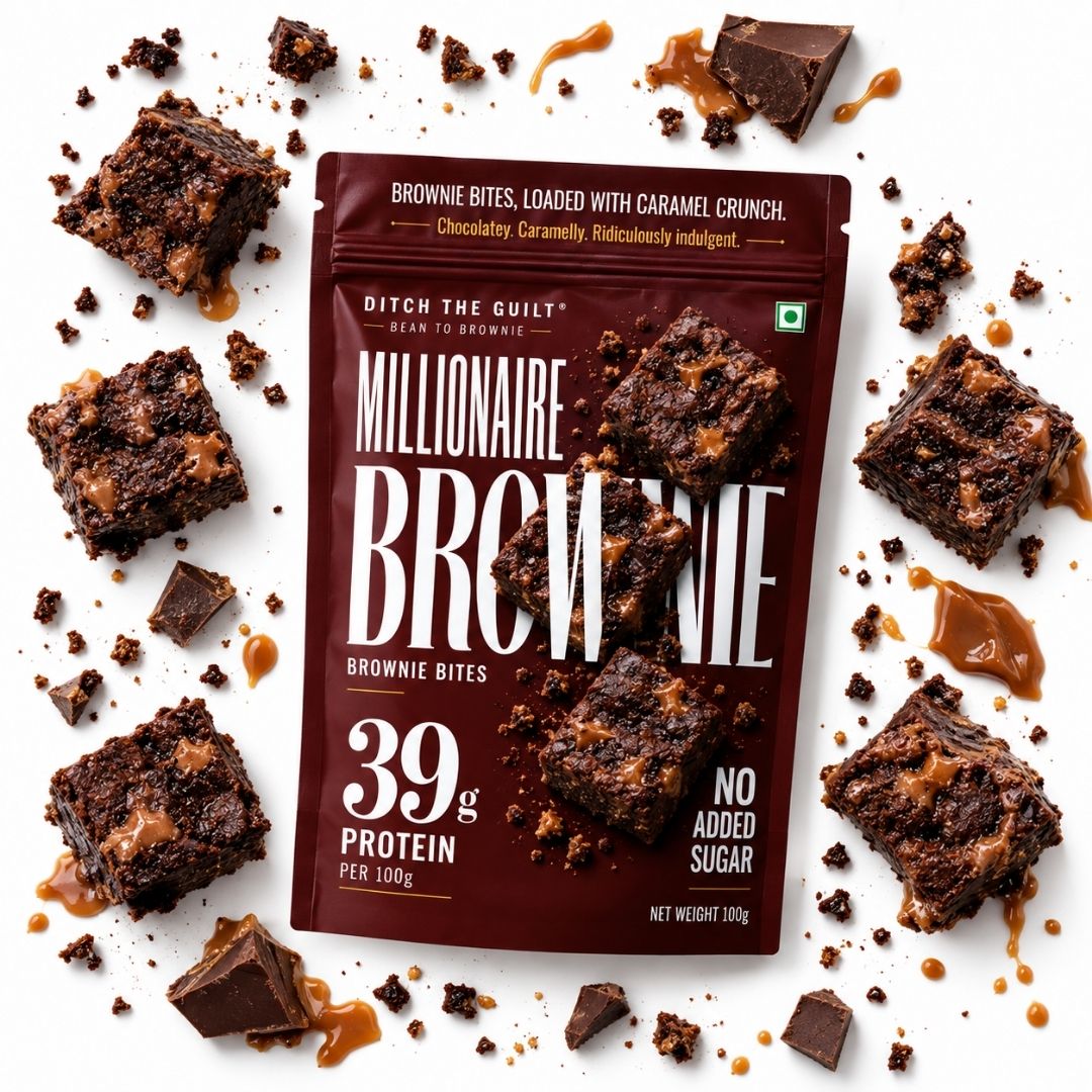Millionaire • 39g Protein • Sugar Free High Protein Brownie • 100g