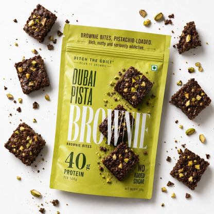 Dubai Pista• 40g Protein • Sugar Free High Protein Brownie • 100g