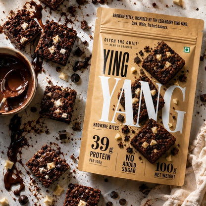Ying Yang • 39g Protein • Sugar Free High Protein Brownie • 100g
