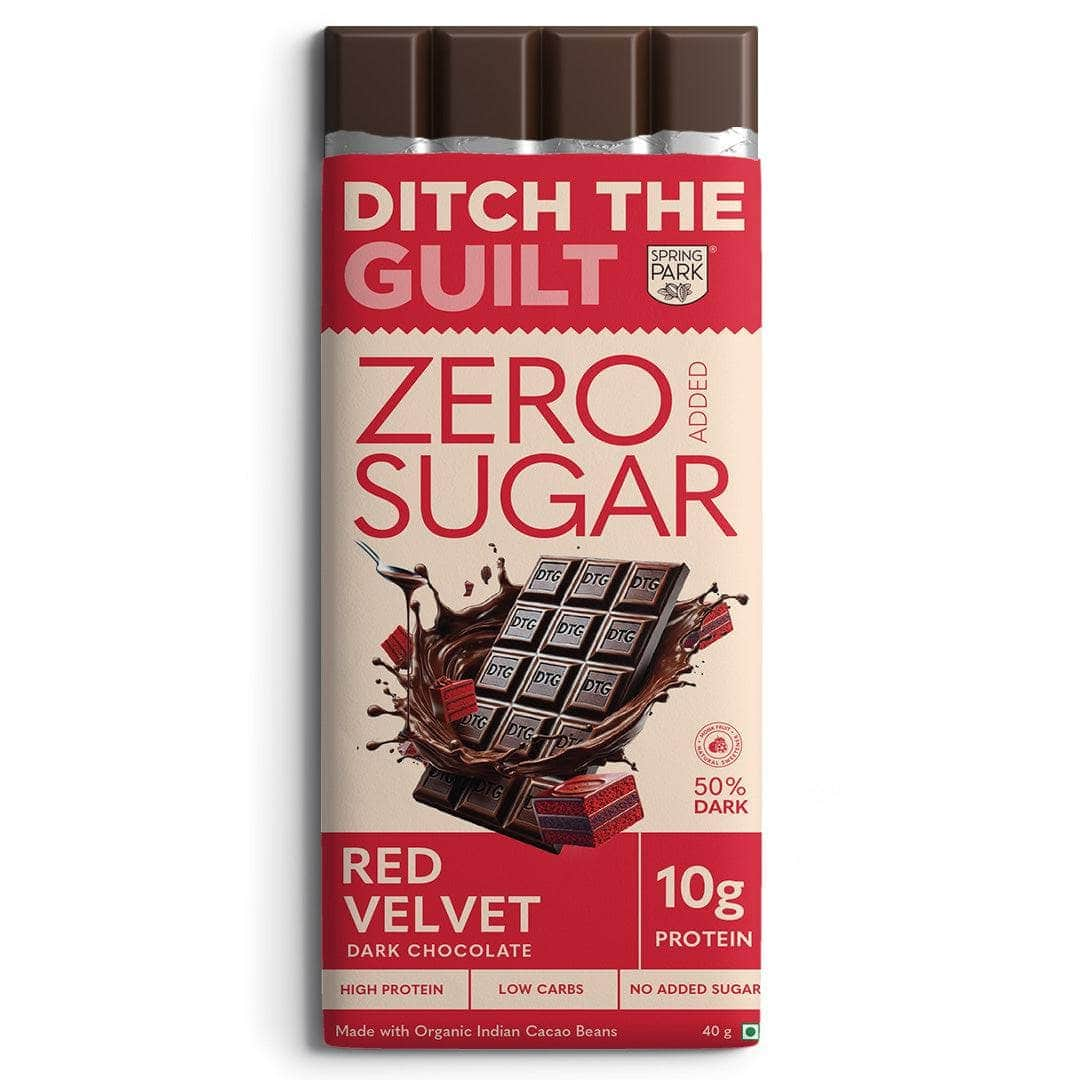 RED Velvet - Dark Protein Chocolate - High Protein - Sugar Free - 40g