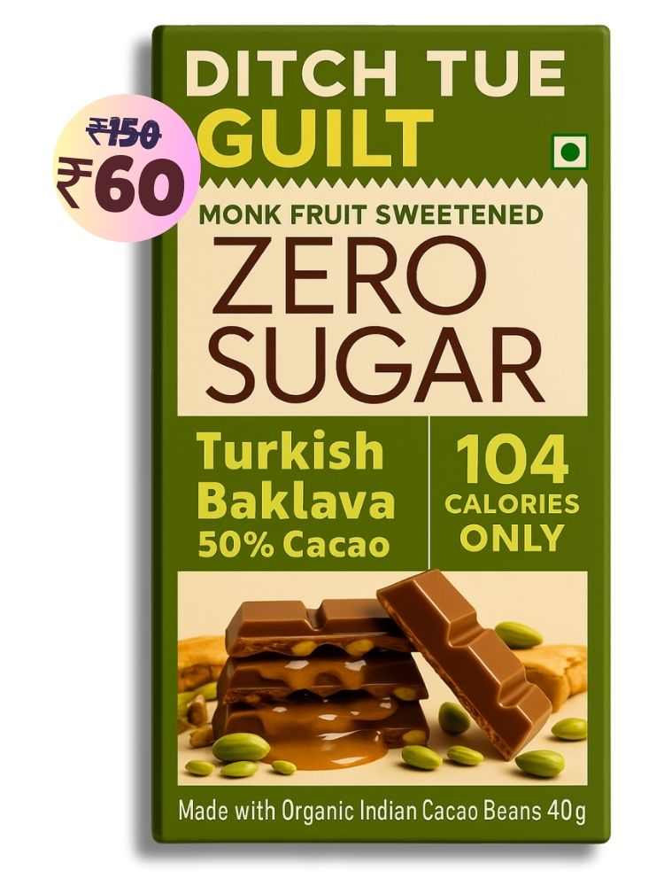 Turkish Baklava • 104 Calories • Sugar Free Dark Chocolate • 40g
