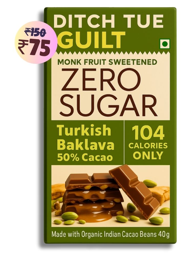Turkish Baklava • 104 Calories • Sugar Free Dark Chocolate • 40g