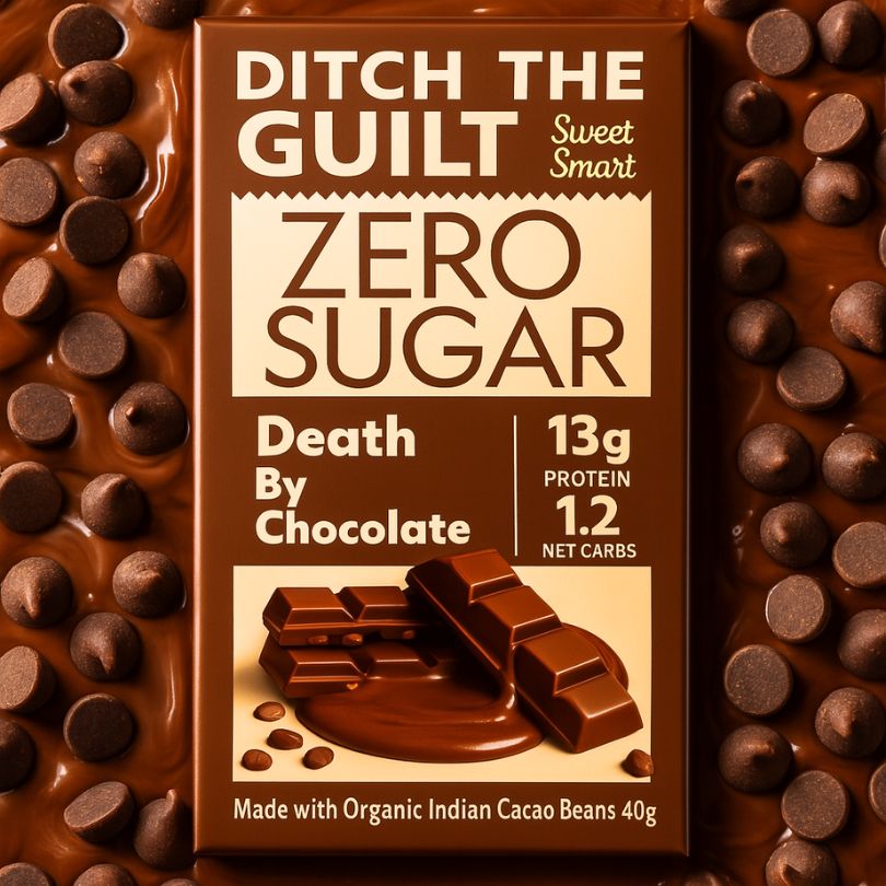 Death By Chocolate - 13g Protein - 1g Natural Sugar - 1.2g Carbs - 40g
