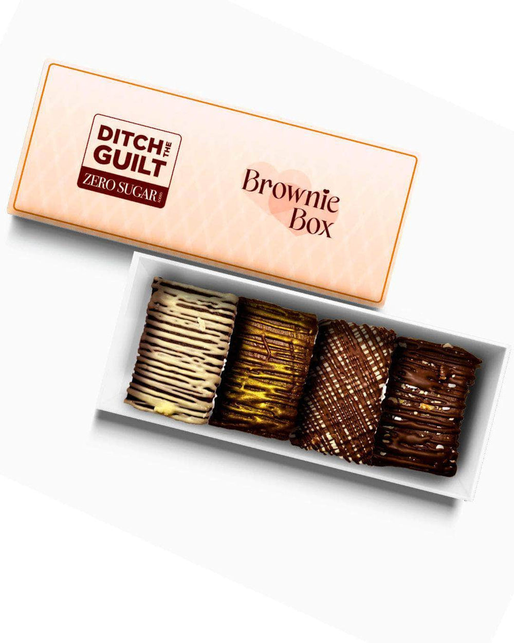 Brownie Box - 4 x Sugar Free Brownies - Back on popular demand and fudgier than ever! ! - High Protein - 160g