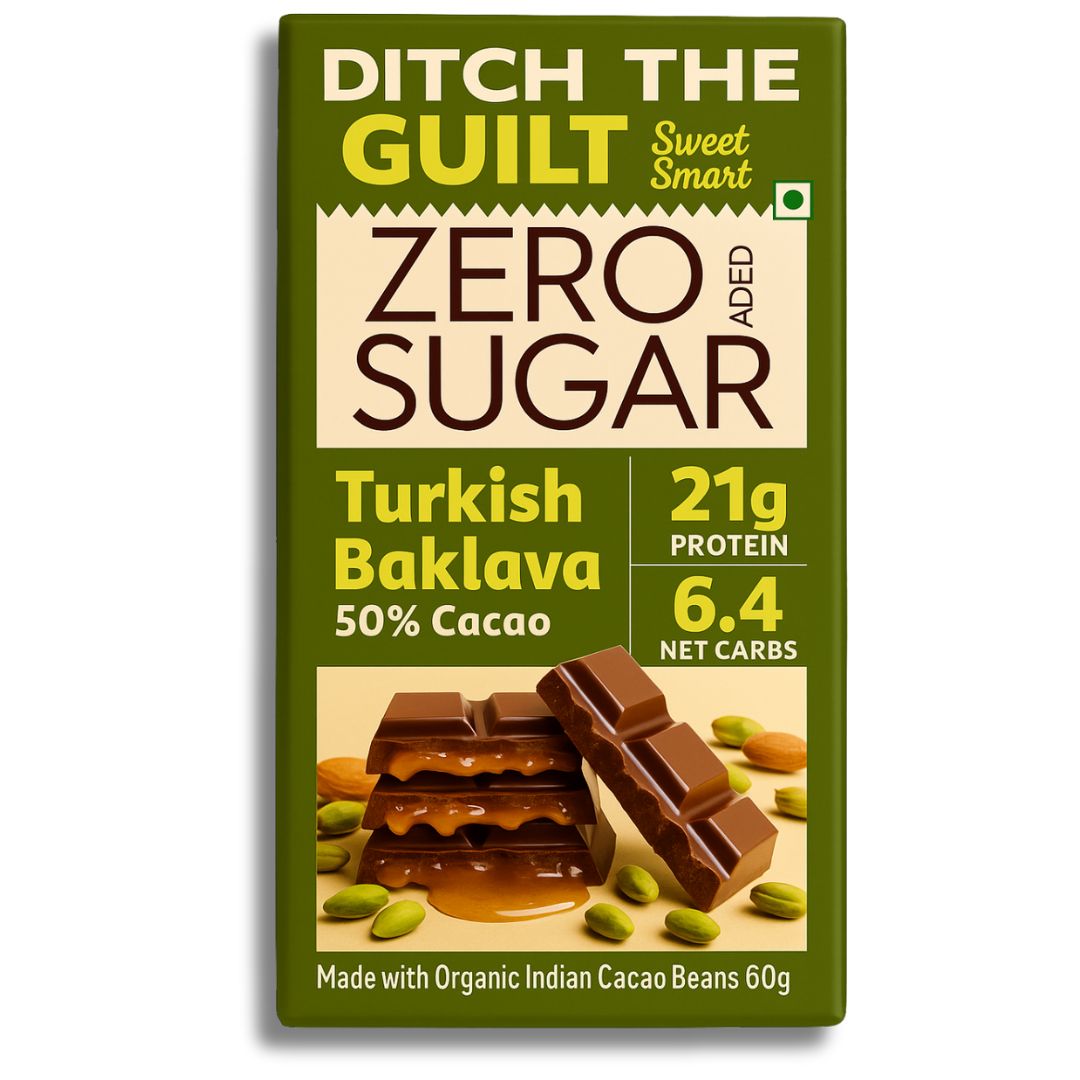 Turkish Baklava • 21g Protein •  Sugar Free Dark Chocolate • 60g