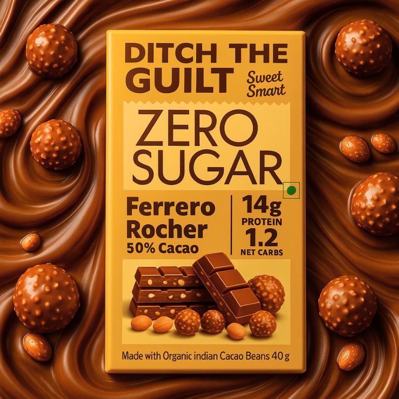 Ferrero Rocher - 14g Protein  - 1g Natural Sugar - 1.2g Carbs - 40g