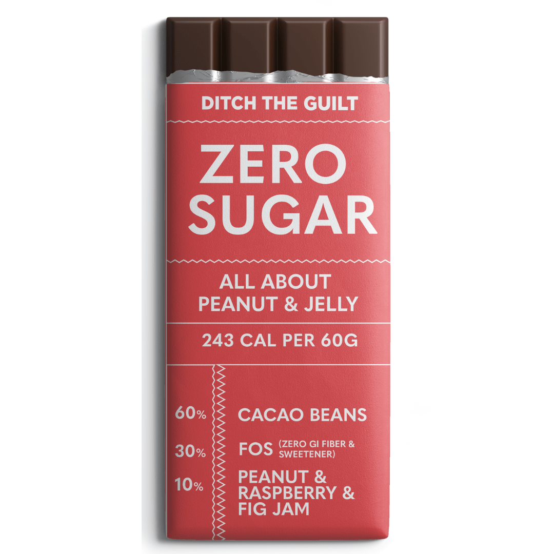 All About Peanut & Jelly - Dark Chocolate - Sugar Free  - 60g