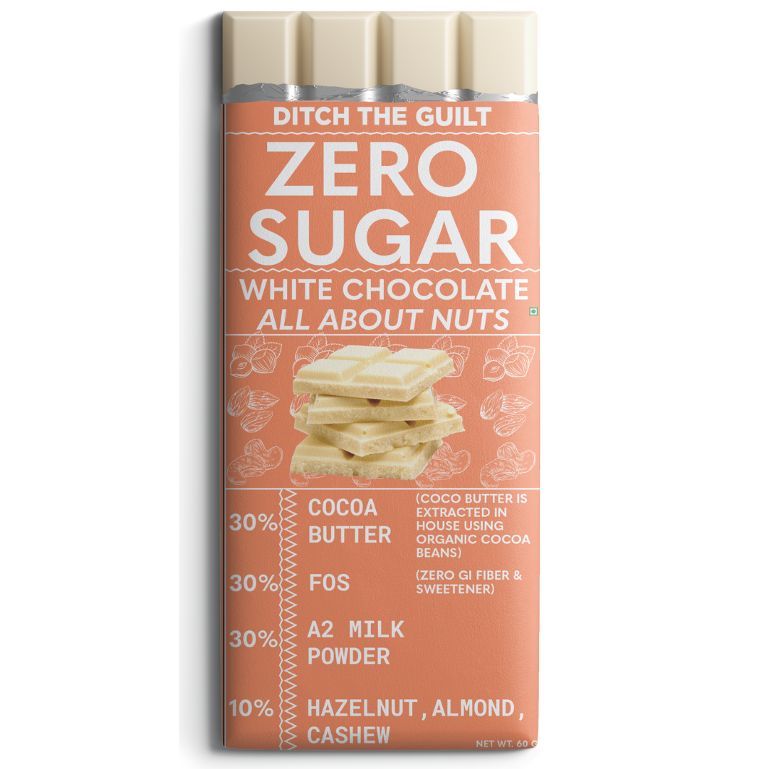 All about nuts - White Chocolate - Sugar Free  - 60g