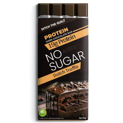 Dutch Truffle - Dark Protein Chocolate - High Protein - Sugar Free - 60g