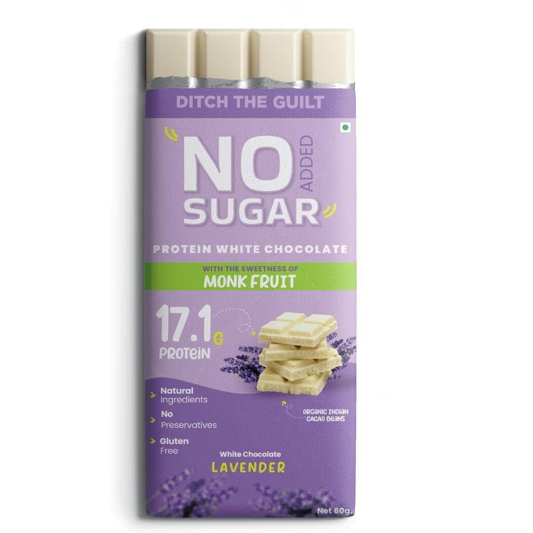 Lavender Petals - White Protein Chocolate - High Protein - Sugar Free -  60g