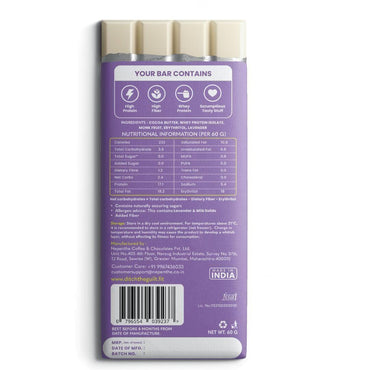 Lavender Petals - White Protein Chocolate - TruNativ Whey Protein - Sugar Free - 60g