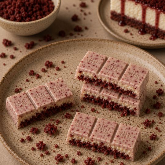 Red Velvet Cheesecake • 23g Protein • Sugar Free White Chocolate Bar • 100g