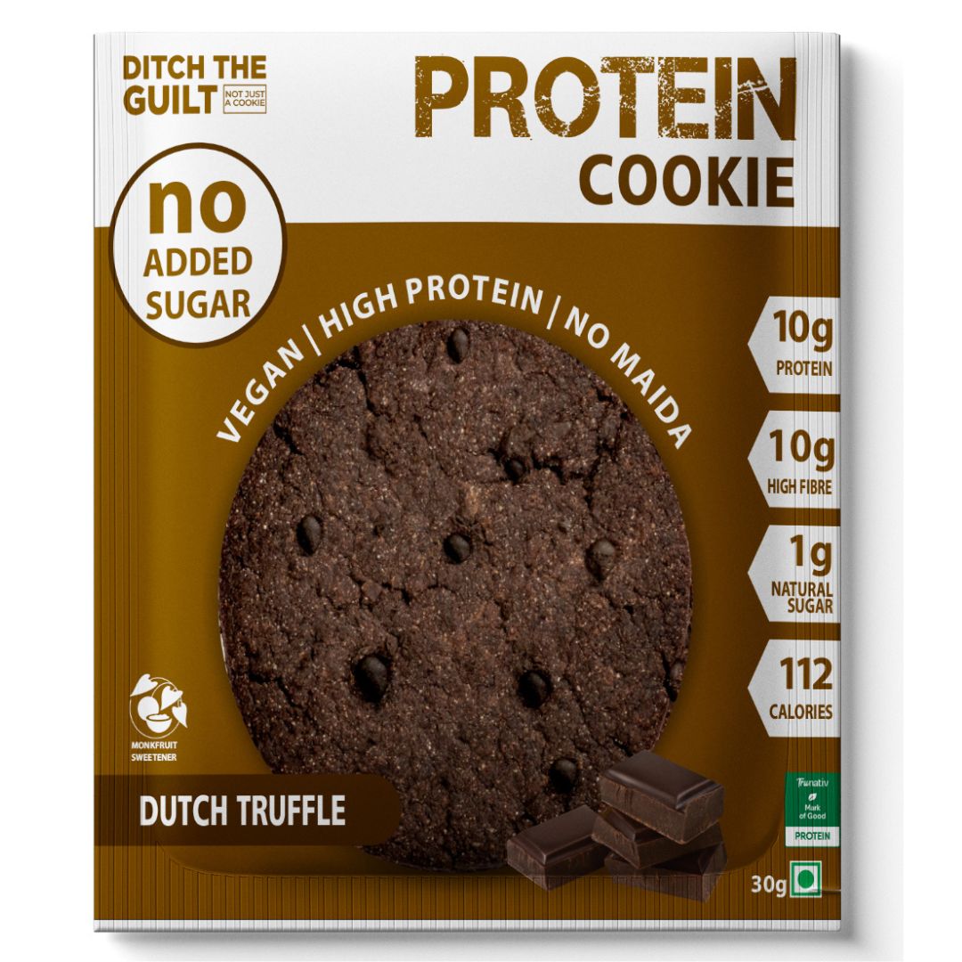 Dutch Truffle Cookies  - 11g Protein - 10g Fiber - 1g Sugar - 110 Calories - 30g