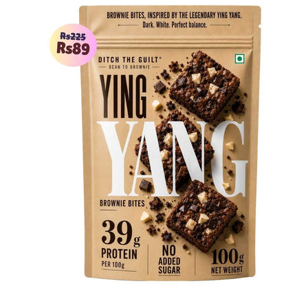 Ying Yang • 39g Protein • Sugar Free High Protein Brownie • 100g