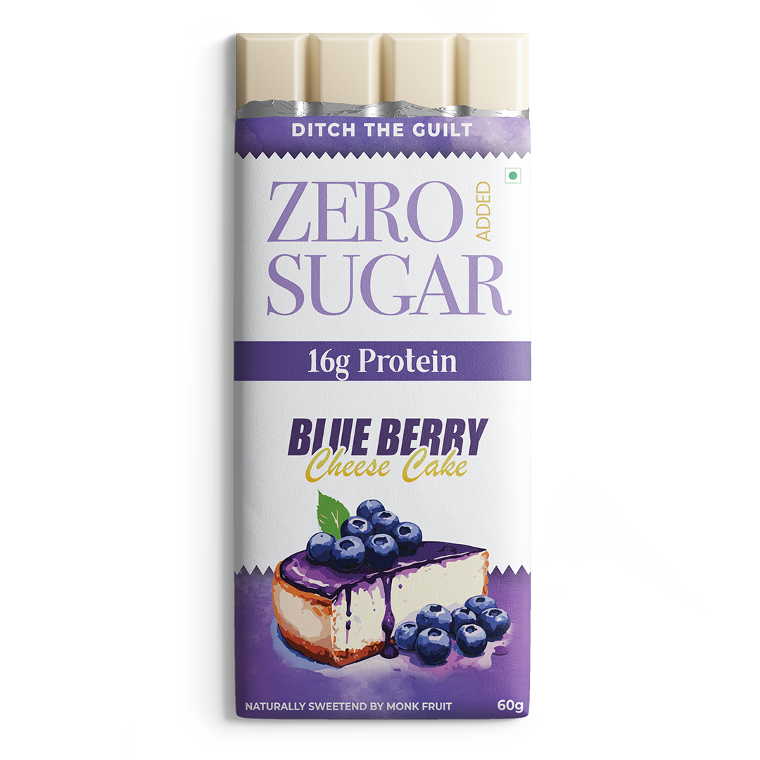 Blueberry Cheese Cake - White Chocolate - TruNativ Pea Protein - Sugar Free - 60g