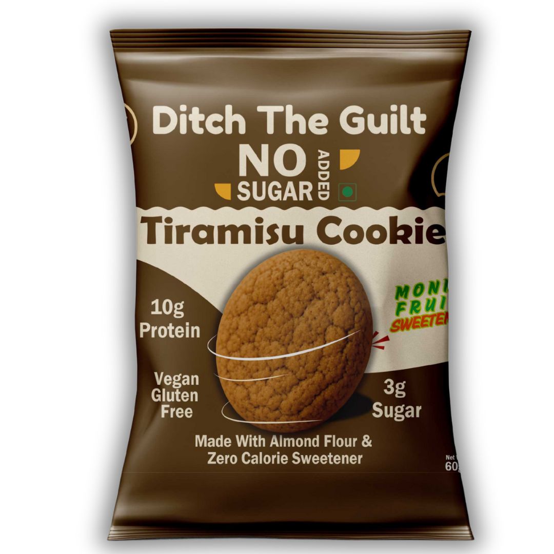 Tiramisu Cookie I Almond Flour I  Zero Sugar Added I 10.3g Protein I 2g Natural Sugar - 60g