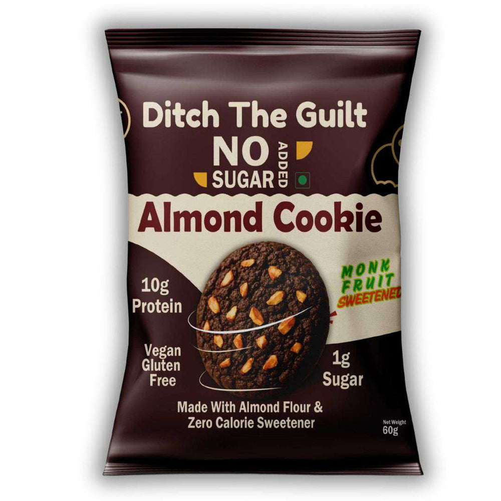 Almond Cookie I Almond Flour I  Zero Sugar Added I 10g Protein I 2g Sugar From M&M - 60g