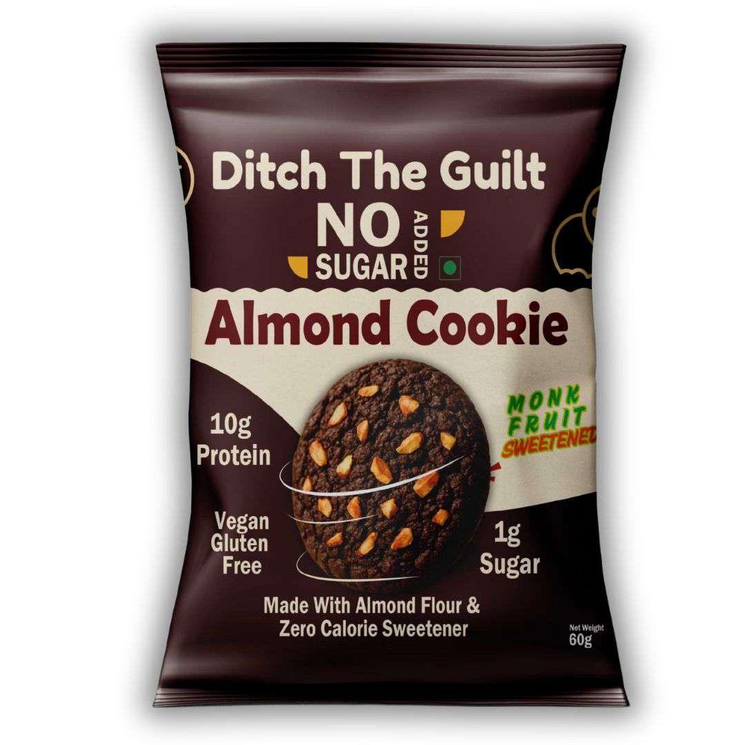 Almond Cookie I Almond Flour I  Zero Sugar Added I 10g Protein I 2g Sugar From M&M - 60g