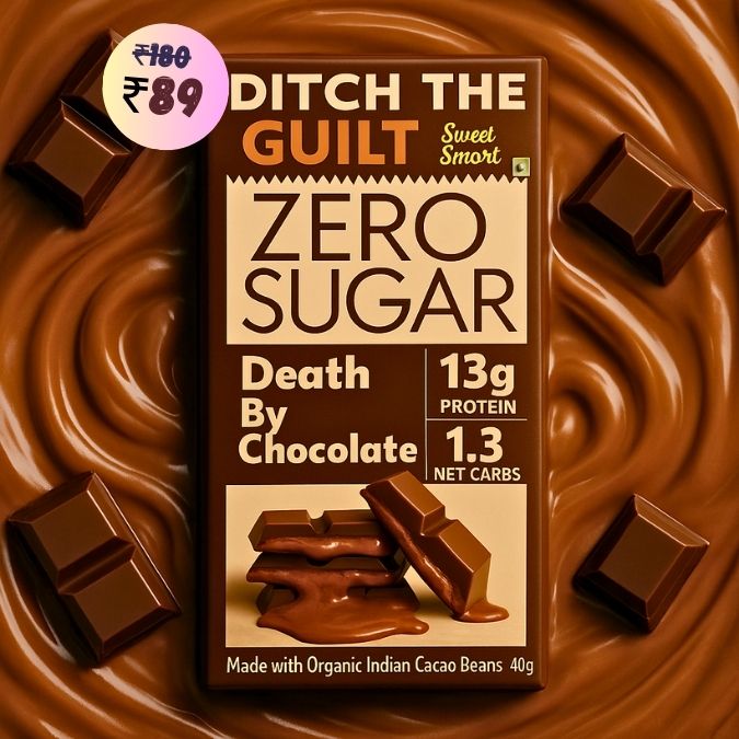 Death By Chocolate • 13g Protein •  Sugar Free Dark Chocolate • 40g