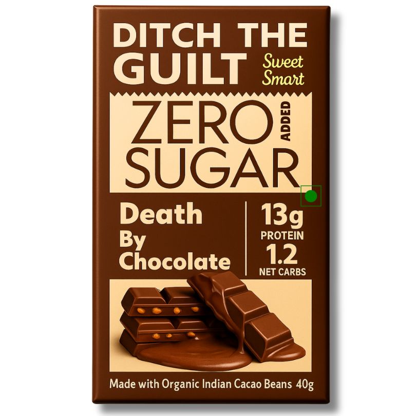 Death By Chocolate  - Sugar Free Protein Chocolate  - High Protein  - 40g