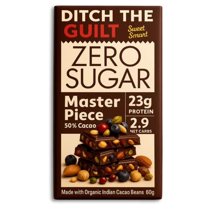 Master Piece • 23g Protein •  Sugar Free Dark Chocolate • 60g