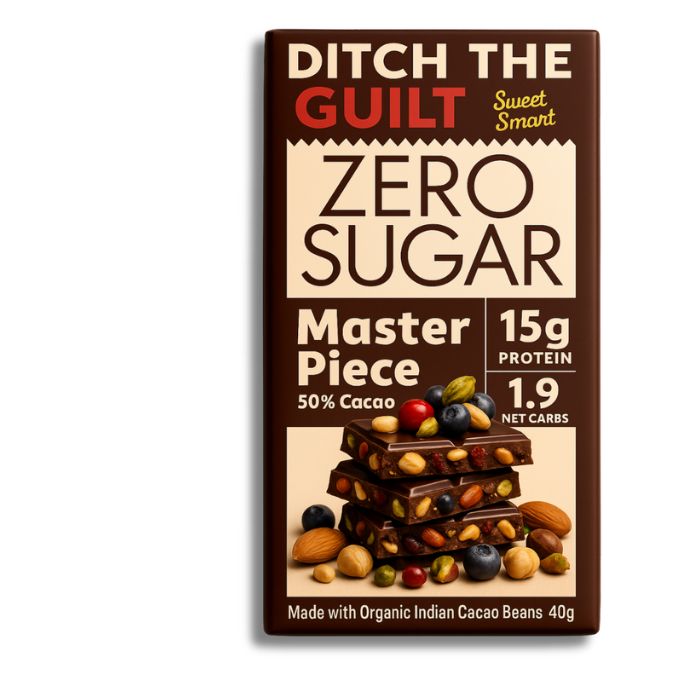 Master Piece • 15g Protein •  Sugar Free Dark Chocolate • 40g