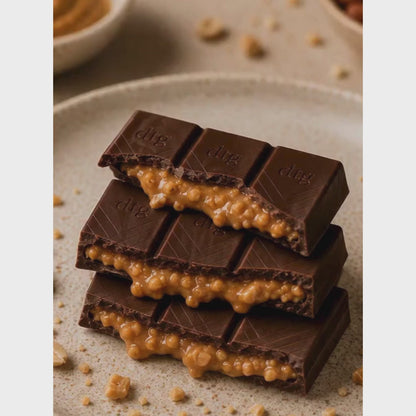 Peanut Butter  • Sugar Free Center-Filled Chocolate Bar • 100g