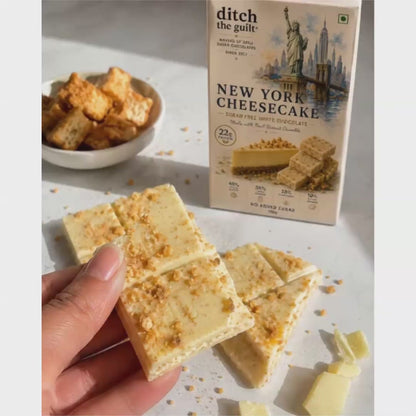 New York Cheesecake  • 23g Protein • Sugar Free White Chocolate Bar • 100g