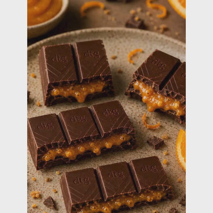Orange Marmalade (Sugar Free) • Sugar Free Center-Filled Chocolate Bar • 100g