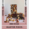 Master Piece (center filled with nuts) - Sugar Free Dark Protein Chocolate - High Protein  - 40g