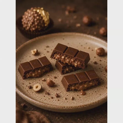 Ferrero Rocher  • Sugar Free Center-Filled Chocolate Bar • 100g