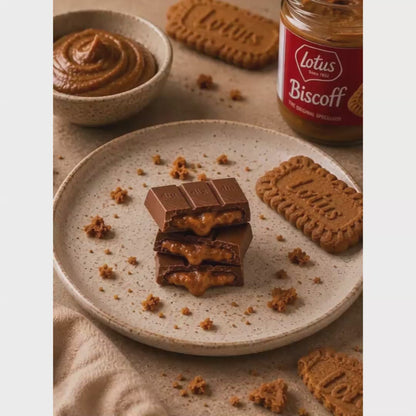 Biscoff • Sugar Free Center-Filled Chocolate Bar • 100g