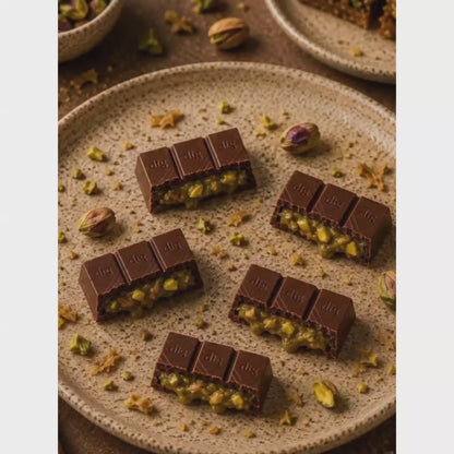 Turkish Baklava  • Sugar Free Center-Filled Chocolate Bar • 100g
