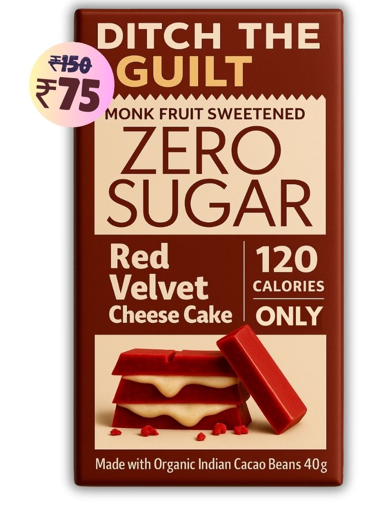 Red Velvet Cheese Cake • 120 Calories •  Sugar Free White Chocolate • 40g
