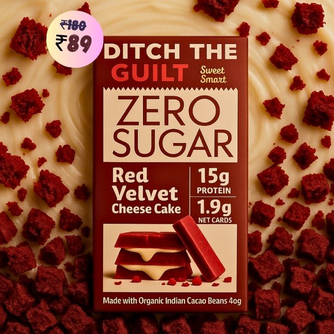 Red Velvet Cheese Cake •  15g Protein •  Sugar Free White Chocolate • 40g