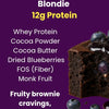 Blueberry Cheese Cake Protein Brownie • 12g Protein • Sugar Free & High Protein • 40g