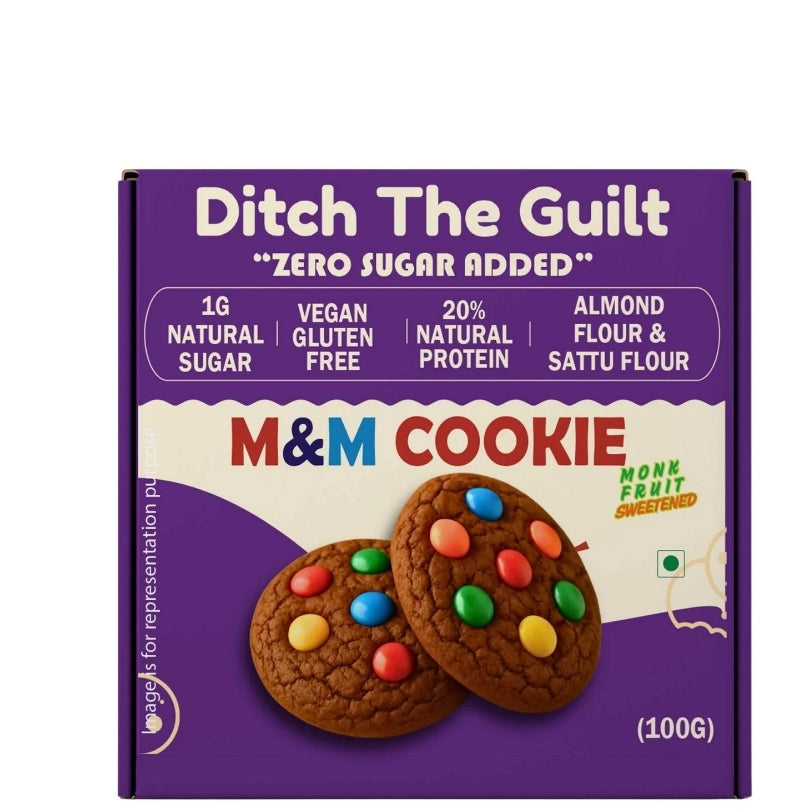 M&M  - Sugar Free Cookie - Almond & Sattu Flour  - 100g