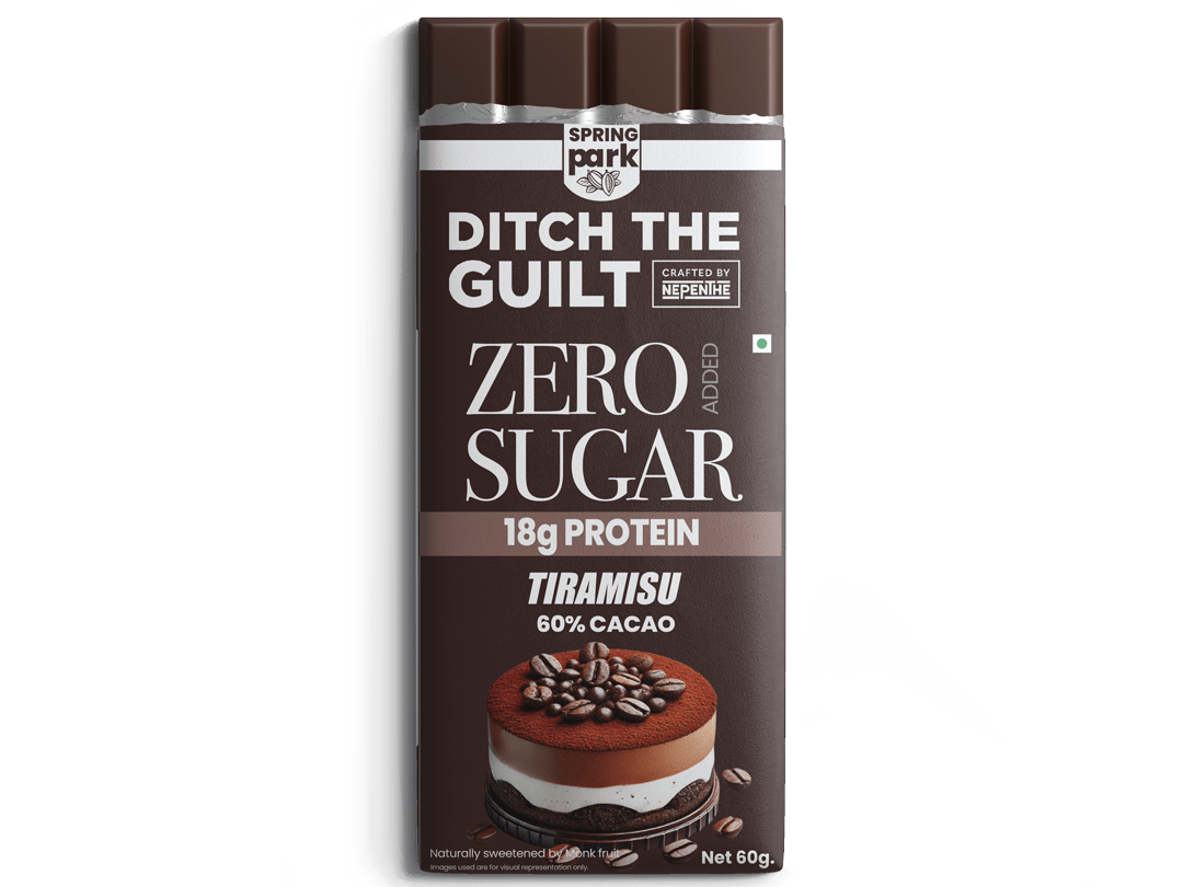 TIRAMISU - Dark Chocolate - Sugar Free - TruNativ Whey Protein -  60g