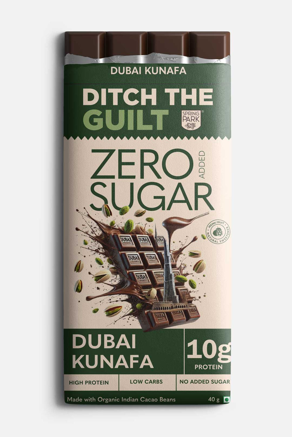 Dubai Kunafa - Dark Protein Chocolate - High Protein - Sugar Free - 40g